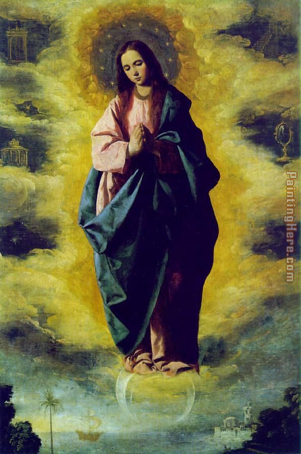 The Immaculate Conception painting - Francisco de Zurbaran The Immaculate Conception art painting